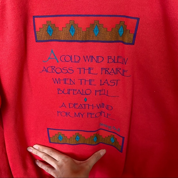 VINTAGE Hanes southwestern crewneck sweatshirt - Picture 14 of 14